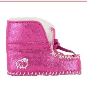 Lamo Baby Moc Pink Glitter Size 3-6 months